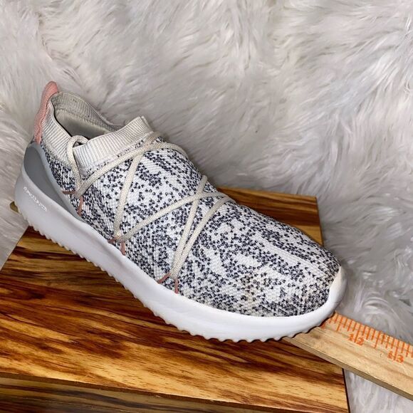 Adidas Ultimamotion Women’s Size 9 Cloudfoam Gray Pink Lace Up Sneakers Shoes - Picture 7 of 8